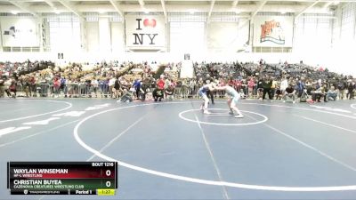 152 lbs Champ. Round 1 - Christian Buyea, Cazenovia Creatures Wrestling Club vs Waylan Winseman, HF-L Wrestling