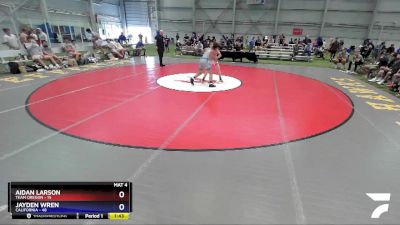 120 lbs Quarters & 1st Wb (16 Team) - Aidan Larson, Team Oregon vs Jayden Wren, California