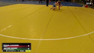 130 lbs Cons. Round 3 - Michael Alexander, Winona vs Greysen Saewert, NYM (New York Mills)