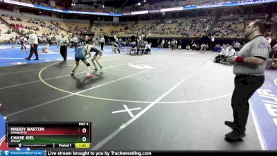 130 Class 2 lbs Quarterfinal - Maddy Barton, Marquette vs Chase Kiel, Staley