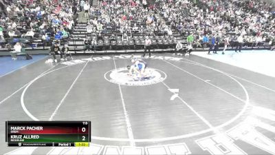 113 lbs Quarterfinal - Kruz Allred, Ridgeline vs Marck Pacher, Orem