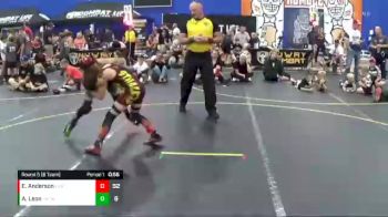 82 lbs Round 5 (6 Team) - Alex Leon, Untouchables White vs Eli Anderson, The Funky Singlets Teal