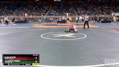 D4-132 lbs Cons. Semi - Alex Boyer, Union City HS vs Cameron Perez, Lakeview HS