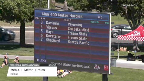 Men's 400m Hurdles, Heat 3