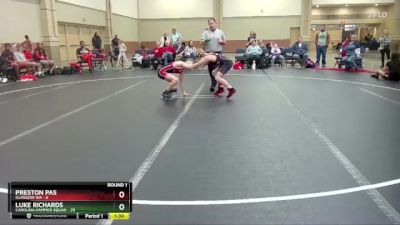 100 lbs Round 1 (6 Team) - Luke Richards, Carolina Hammer Squad vs Preston Pas, Glasgow WA