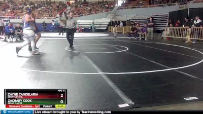 D1-285 lbs 5th Place Match - ZACHARY COOK, Cesar Chavez vs Zayne Candelaria, Sunnyside H.S.