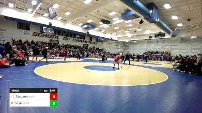 129 lbs Round Of 64 - Joseph Toscano, Buchanan vs Bobby Geyer, Roseburg (OR)