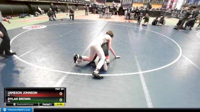 130 lbs Cons. Round 2 - Jameson Johnson, IA vs Dylan Brown, AL