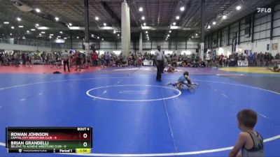 55 lbs Placement (4 Team) - Brian Grandelli, BELIEVE TO ACHIEVE WRESTLING CLUB vs Rowan Johnson, CAPITAL CITY WRESTLING CLUB