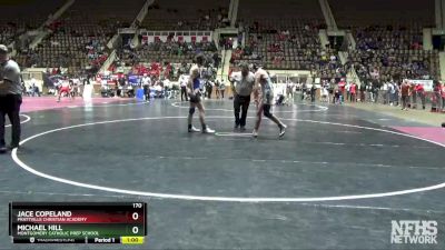 170 lbs Cons. Round 2 - Jace Copeland, Prattville Christian Academy vs Michael Hill, Montgomery Catholic Prep School