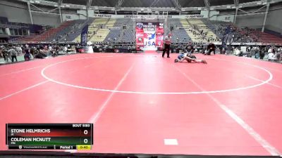 84 lbs Semifinal - Stone Helmrichs, IA vs Coleman McNutt, MN