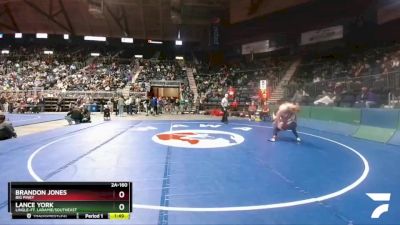 2A-160 lbs Champ. Round 1 - Lance York, Lingle-Ft. Laramie/Southeast vs Brandon Jones, Big Piney