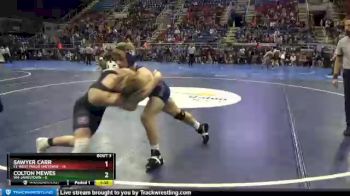 170 lbs Quarterfinals (8 Team) - Sawyer Carr, E1-West Fargo Sheyenne vs Colton Mewes, W4-Jamestown