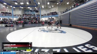 285 lbs Quarterfinal - Kaydon Williams, Corner Canyon vs Conrad Miller, South Fremont