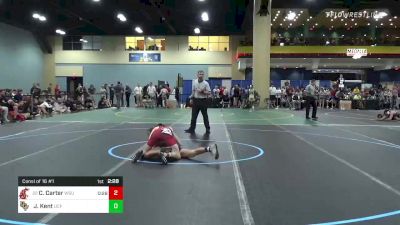 141 lbs Consi Of 16 #1 - Cade Carter, Washington State vs Joseph Kent, Central Florida