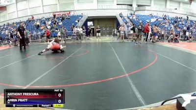 138 lbs Cons. Round 3 - Anthony Frescura, IL vs Amrin Pratt, IN