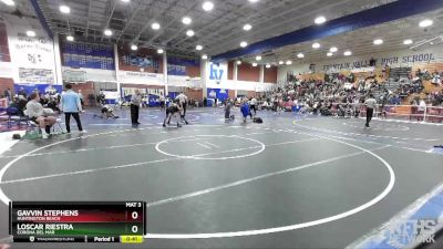 132 lbs 3rd Place Match - Gavvin Stephens, Huntington Beach vs Loscar Riestra, Corona Del Mar