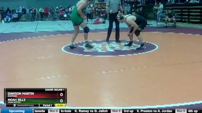 2 - 190 lbs Quarterfinal - Noah Sills, John Battle vs Dawson Martin, Radford