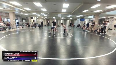 97 lbs Cons. Semi - Draegon Large, Warrior Wrestling Club vs Ezra Turner, East Idaho Elite