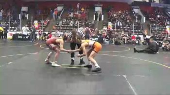 119 lbs Round 1 (4 Team) - Harper Cheng, Byron Center vs Eli Freel, Lowell White