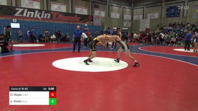 138 lbs Consi Of 16 #2 - Dominick Rojas, Cabrillo vs Jacob Owen, Servite