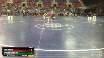 170 lbs Quarterfinals (8 Team) - Karlee Lesmann, E2-Carrington vs Lily Bishop, W3-Bismarck