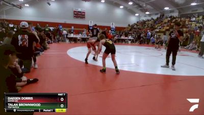 88-92 lbs Round 2 - Talan Brownwood, Top Notch vs Daegen Dorris, Eaton WC