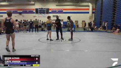 132 lbs Quarterfinal - Curtis Johnson, Virginia Team Predator Wrestling Club vs Brodie Altman, Kellam