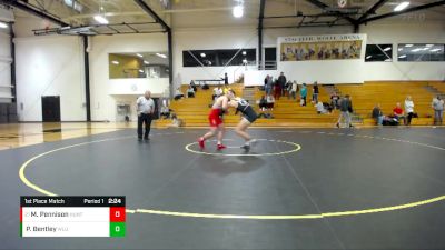 197 lbs 1st Place Match - Mark Pennison, Huntingdon College vs Parker Bentley, West Liberty