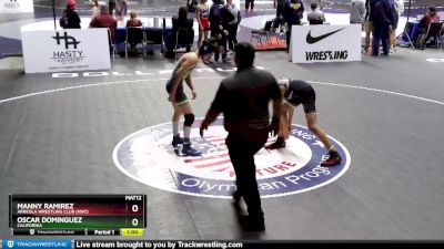 120 lbs Cons. Round 2 - Manny Ramirez, Arreola Wrestling Club (AWC) vs Oscar Dominguez, California