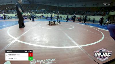 90 lbs Final - Joseph Noteboom, Bison Takedown Club vs Case Ricard, Tuttle Elite Wrestling Club