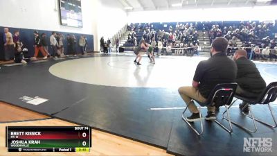 132 lbs Cons. Round 1 - Brett Kissick, Mt. Si vs Joshua Krah, Woodinville