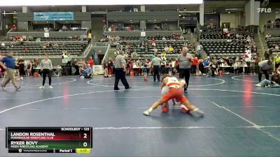 125 lbs 1st Place Match - Ryker Bovy, Moen Wrestling Academy vs Landon Rosenthal, Powerhouse Wrestling Club