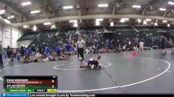 70 lbs Round 4 (6 Team) - Evan Woehrer, Columbus Wrestling Organization vs Dylan Reher, G.I. Grapplers Black