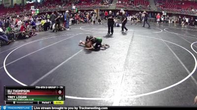 75 lbs Semifinal - Trey Logan, Westside Wrestling Club vs Eli Thompson, The Best Wrestler