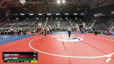 170 lbs Quarterfinal - Sienna Seabolt, Dubois vs Ashten Hubbs, Cody