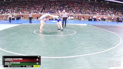 D3-157 lbs Champ. Round 1 - Kole Katschor, Dundee HS vs Landon Guilford, Portland HS