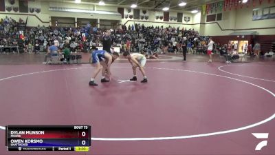 Junior-1 lbs Round 1 - Dylan Munson, Prairie vs Owen Korsmo, Unattached