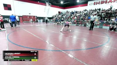 113 lbs Champ. Round 1 - Steven Corona, Vista Murrieta vs Jackson Lawsky, Laguna Beach