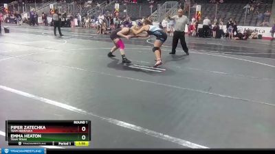 164 lbs Cons. Semi - Emma Heaton, Team Texas vs Piper Zatechka, Team Nebraska