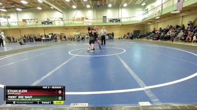 120-130 lbs Round 2 - Ethan Klein, Unaffiliated vs `Fiery` Irie Wait, Terminator Wrestling Academy