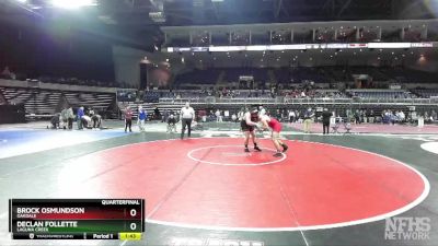 285 lbs Quarterfinal - Declan Follette, Laguna Creek vs Brock Osmundson, Oakdale