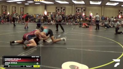 180 lbs Quarterfinal - Connor Scuilla, Red Nose Wrestling vs Aman Khalil, Aliens