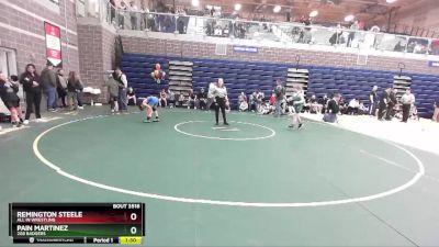 90 lbs Semifinal - Remington Steele, All In Wrestling vs Pain Martinez, 208 Badgers