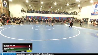 285 lbs Quarterfinal - Matt Ludwig, Post Falls vs Robert Storm, Lewiston