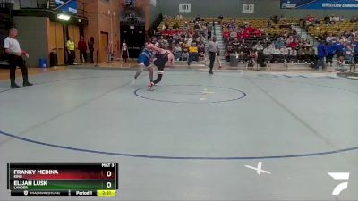 133 lbs Semifinal - Elijah Lusk, Lander vs Franky Medina, King