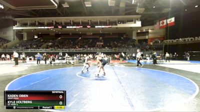 126 lbs Semifinal - Kaden Obien, West Park vs Kyle Holtberg, St. Mary`s