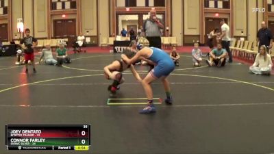 92 lbs Finals (8 Team) - Joey Dentato, Bitettio Trained vs Connor Farley, SVRWC Silver