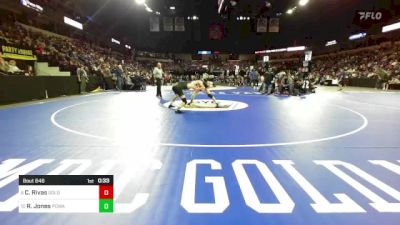 120 lbs Consi Of 16 #2 - Caleb Rivas, Golden West vs Robert Jones, Poway