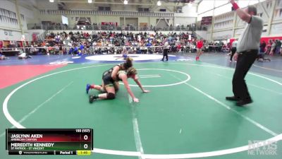 155 (157) Champ. Round 2 - Jaslynn Aken, American Canyon vs Meredith Kennedy, St Patrick - St Vincent